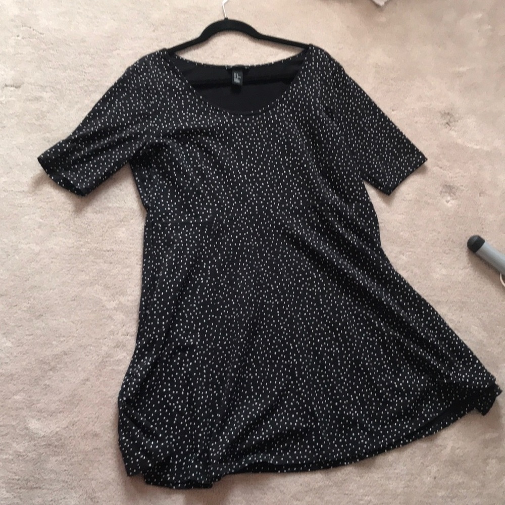 Polka dot half sleeve dress
